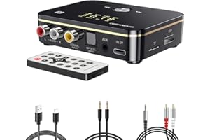 PONYBRO Bluetooth 5.0 Audio Receiver Transmitter 2 in 1 with Remote, Bluetooth Hi-Fi Audio Adapter with 3.5mm＆RCA,COAXIAL,Optical,NFC,Aptx-LL for Home and Car Stereo, AV Receiver or Amplifier