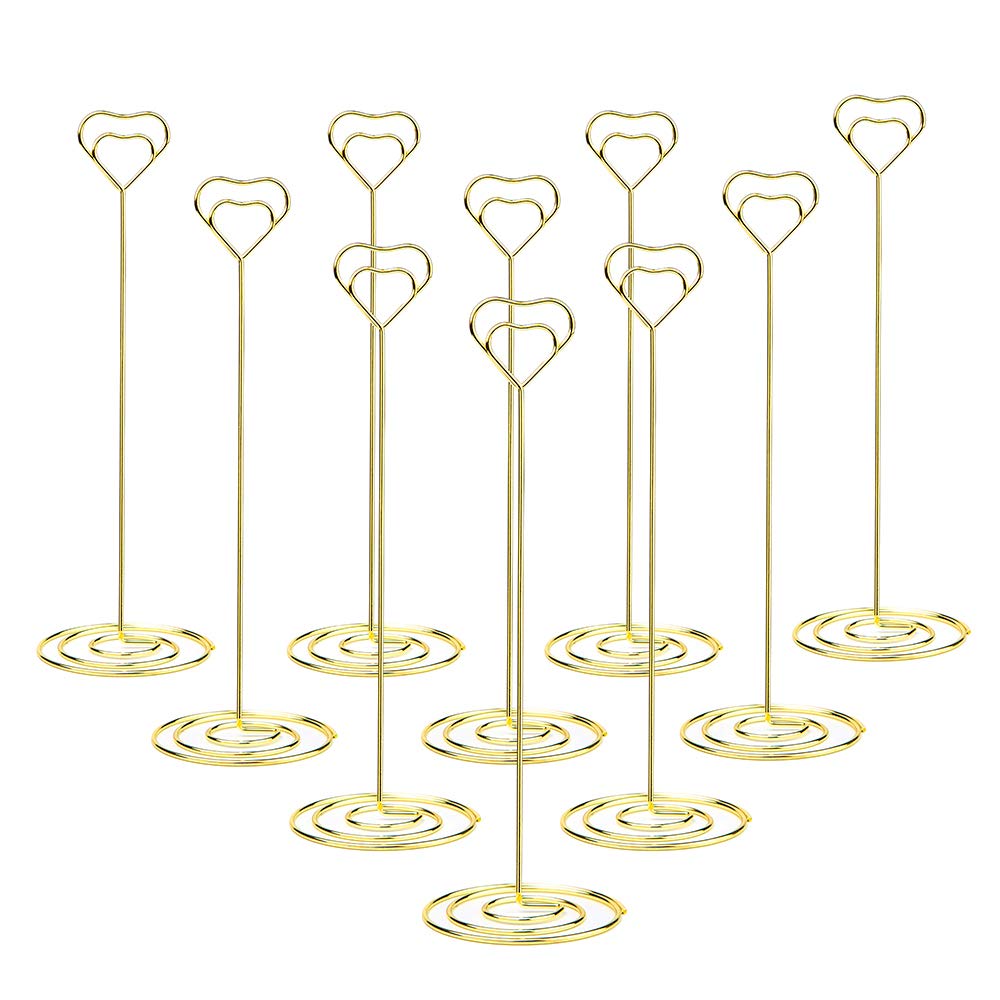 Jofefe 10pcs 8.6 Inch Tall Place Card Holder Table Number Holder Table