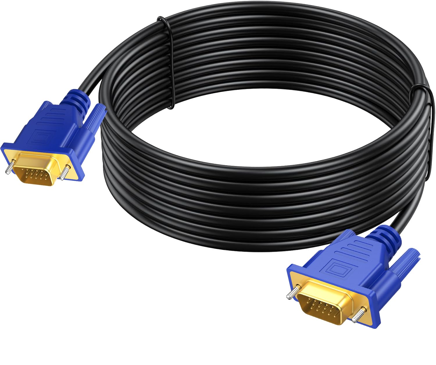 Photo 1 of URELEGAN VGA to VGA Cable 15 Feet, Computer VGA Monitor Cable 1080P Full HD Male to Male Cord HD15, Engineering Brade Cord 15FT for Computer PC Monitor Laptop TV Projector and More