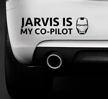 „Jarvis Is My Co Pilot“ Witziger Marvel Avengers Iron Man Sticker für