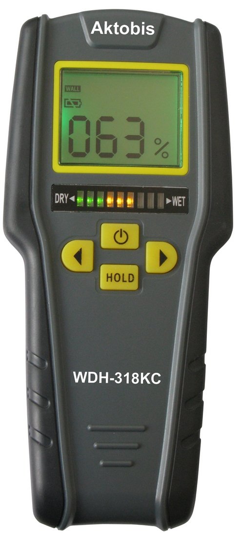 Aktobis WDH-318KC Moisture Indicator Moisture Meter with 9 V Quality Battery