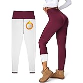 Women's Fleece Lined Leggings Weather Thick Thermal Warm Winter Tights Butt Lift High Waist Tummy Control Yoga Pants