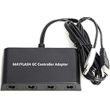 Mayflash GameCube Controller Adapter for Wii U, PC USB and Switch, 4 Port