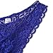 FEESHOW Sexy Men's Lace Briefs Sissy Pouch Underwear Crossdress Panties Lingerie Blue Large (Waistline 27.5-44.0
