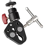 CAMVATE スーパークランプ+三脚スタンドブラケットマウント＆ロッドクランプ ボールヘッド360度回転可能 1/4-20" ネジアダプター