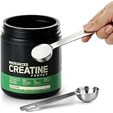 Aieve 5g Creatine Scoop,2 Pack Stainless Steel Measuring Scoop for Creatine | Accurate 5 Gram Spoons for Creatine Monohydrate Powder, Fit Inside the Supplement Tub, 5g Portion for Consistent Daily Intake