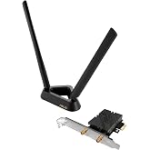 ASUS BE6500 (PCE-BE90BT) Tri Band PCI-E WiFi 7 (802.11be), Bluetooth 5.4, WPA3 Network Security, OFDMA and MU-MIMO, Multi-Link Operation, TAA Compliant