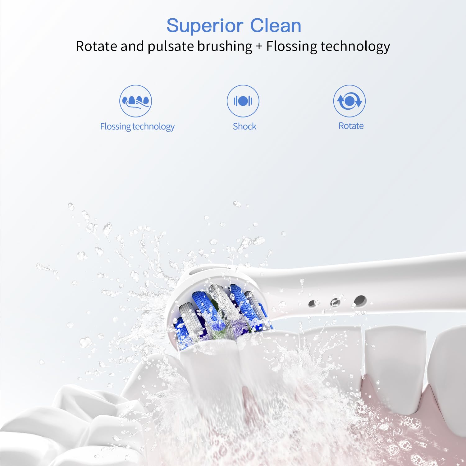 Replacement Toothbrush Heads for Oral B Braun, 8 Pack Professional Electric Toothbrush Heads, Precision Clean Brush Heads Refill Compatible with Oral-B 7000/Pro 1000/9600/ 5000/3000/8000 (8pack)