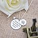 O.RIYA Stainless Steel Thank You for Raising The Man, I Will Take Care of Her Always Necklace (Thank-Raising-Necklacce)