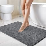 Emma Barclay Graphite Noodle Soft Touch Non-Slip Shower Mat 40x60cm view 1