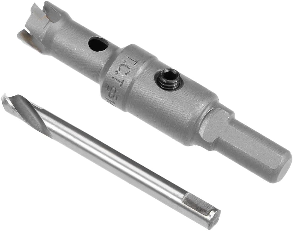 Sourcingmap Carbide Hole Saw Drill Bit, 14mm Hole Cutter for Stainless Steel Alloy Cast Iron Copper Metal Sheet, with Limit Step - Image 5