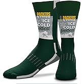 For Bare Feet NFL Youth Zoom Location Crew Socks - All Weather Performance - Enhance your Team's Athletic Footwear Collection