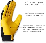SAWANS Leather Gardening Gloves Dexterity Breathable Thorn Proof Work Safety (L) view 5