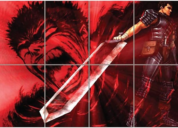 Amazon Com Berserk Guts Poster Manga Giant Art Print B617 Posters Prints