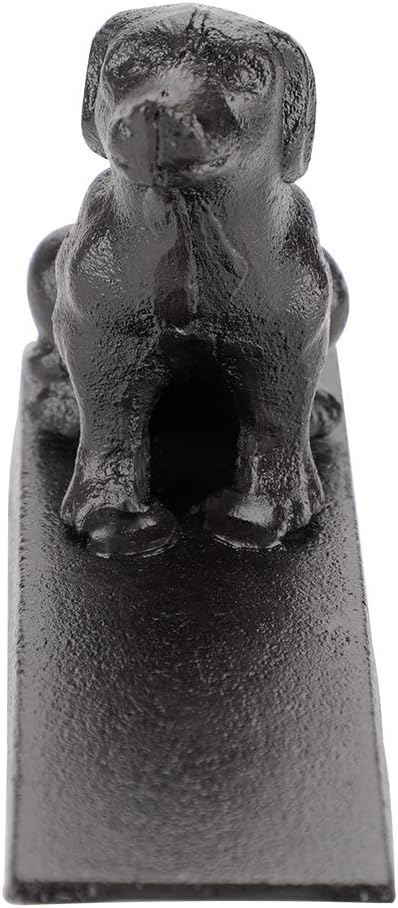 IGNPION 2Pcs Heavy Duty Cast Iron Door Stop Decorative Dog Figurines Wedge Rustic Animal Statue Doorstopper - Image 5