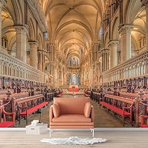 Wall Murals for Bedroom Beautiful Great Church Removable Wallpaper Peel and Stick Wall Stickers - 66x96 inches