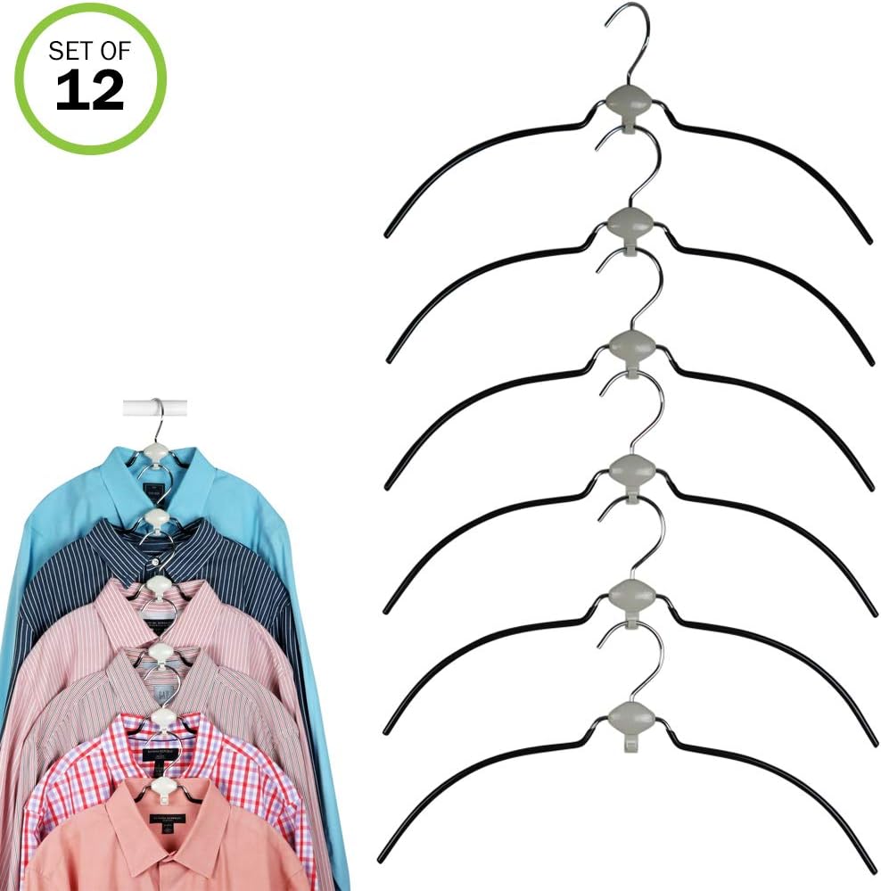 Evelots Cascading HangersShirt/BlouseSwivelNonslipMetal