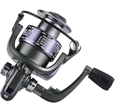 Amazon 00 6000シリーズ 軽量型スピンニングフィッシングリール マルチストップシステム プラスチックスプール 5ボールベアリング 前部 ドラグ 2種類のカラー 5000 Series グレイ Fyshflyer スピニングリール