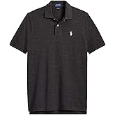 POLO RALPH LAUREN Polo Shirt Men's Big and Tall Pique Cotton Polo Shirt (1X Big, BlackHth)