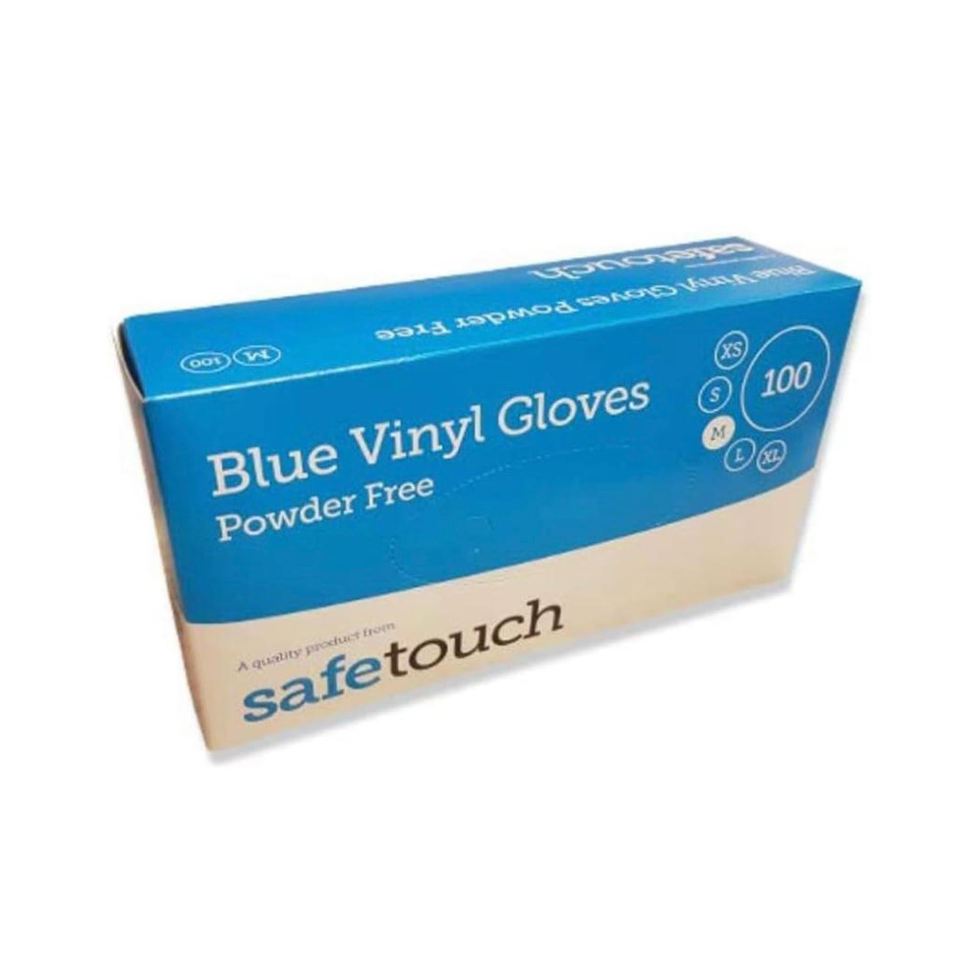 RDK Mobility TM Blue Vinyl Gloves Nitrile Examination | Premium Quality | Powder and Latex Free | Box of 100 vinyl Gloves Medium | Disposable Gloves Medium | Packaging may Vary