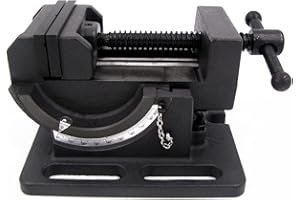 TEXALAN 3-Inch Cradle Style Angle Drill Press Vise - Cast Iron