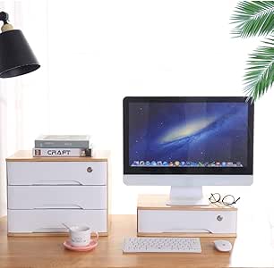 Práctico y Duradero Soporte para TV, Organizador de Escritorio Vertical