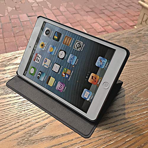 Cute Girl Case for Apple iPad Mini 3 2 1 (Black, with Glass Screen Protector) by LFX Tech