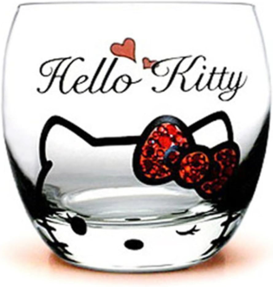 Cartoon Hello Kitty Cup Glass Crystal Mug Creative Diamond Glass Funny Wine Glass