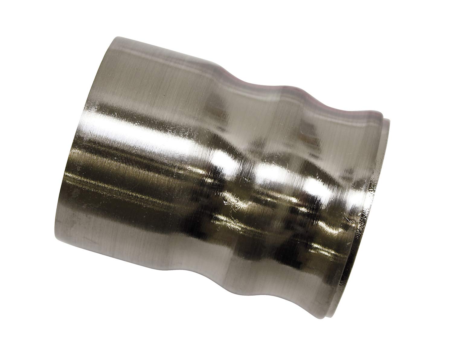 Gardinia Curtain Rod Finials, Aluminum Stainless Steel Finish, Ø 25 mm 30478