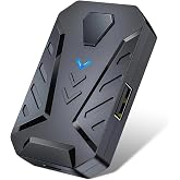 Yoidesu Bluetooth Gaming Keyboard Mouse Converter for Android HarmonyOS, Mobile Game Adapter with Adjustable Stand, Fast Charging USB 2.0, No Delay Connection, Supports Pl