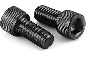 MewuDecor M8 x 16mm (10mm to 120mm Available) Socket Head Cap Screws, Allen Socket Drive, 12.9 Alloy Steel, Full Thread, Black Oxide, 20 PCS