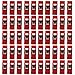 OOOUSE 50pcs Sewing Craft Quilt Binding Clips Clamps Clear and Red