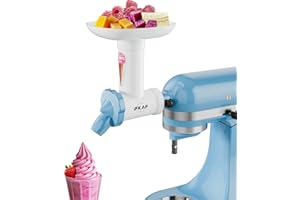IFKAF Dairy-Free Ice Cream Maker Attachment for KitchenAid Stand Mixer, Natural Frozen Dessert and Yogurt Maker, Gelato Sorbet Maker, Frozen Fruit Ice Cream Maker, Dishwasher Safe