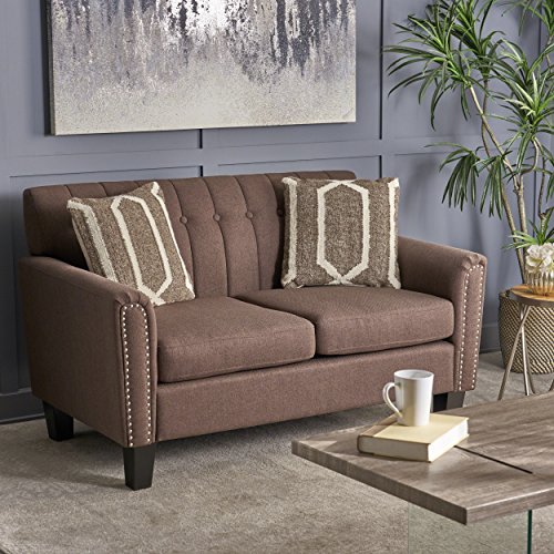 Christopher Knight Home 303937 Jacopo Loveseat, Dark Brown/Dark Brown