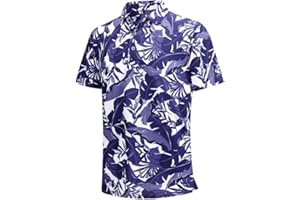 Damipow Premium Golf Shirts for Men Dry Fit Performance Polo Short Sleeve Collared Shirt