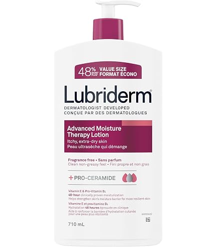 Lubriderm Unscented Moisture, Unscented, 710ml & Advanced Moisture