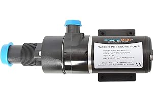 Amarine Made 12V 45 LPM RV Mount Macerator Waste Water Pump for Boat RV Marine Macerator Pump, Self Priming, Run Dry Protecti