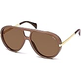 SOJOS Retro Oversized Aviator Polarized Sunglasses for Women Men Vintage Shield Large Shades SJ2657