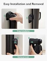 momcozy Retractable Baby Gate Mesh 33 Tall Extends to 55 Wide Doorway Stair Gate view 5