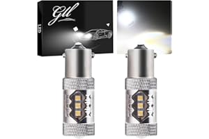 GLL 1156 BA15S LED Bulbs Super Bright White Used for Back Up Reverse Lights,Brake Lights,Tail Lights,Rv Lights (Pack of 2)