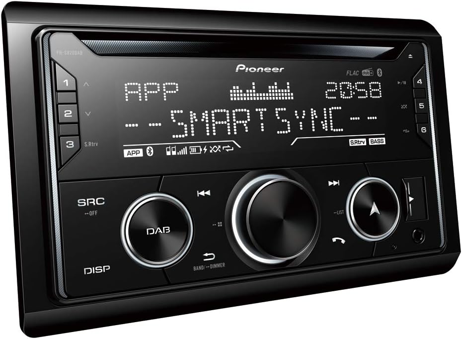 Pioneer FH-S820DAB 2-DIN CD Tuner with DAB/DAB+, Bluetooth, multi colour illumination, USB, Spotify - Image 3