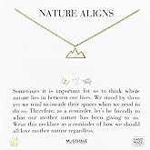 Mountain Outline Necklace, MUSTHAVE 18K Gold Plated Simple Line Nature Necklace, Minimal Nature-Inspired Pendant Jewelry for Women, Outdoor Lover Gift, Delicate Everyday Chain, 16+2 inch, Gift Card, Birthday, BFF, Unisex (Yellow Gold)