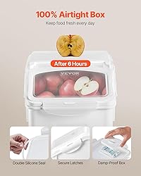 VEVOR Rice Storage Container, 4.5Gallon/20L x2