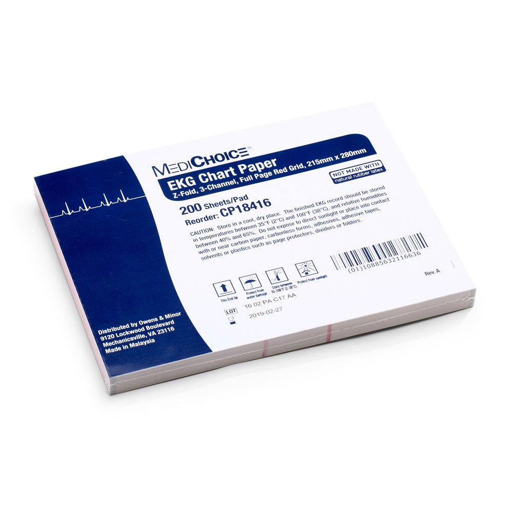 210mm*150mm-140p Thermal ECG Paper 12 Channel Z Folding ECG Paper for Medical Recording - ECG...