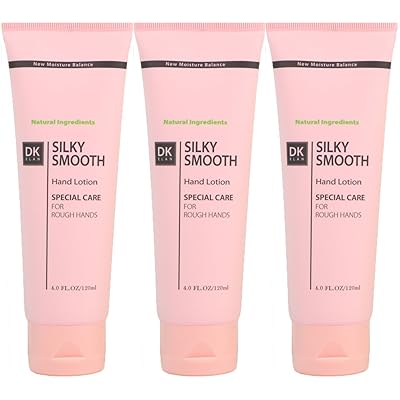 DK ELAN Silky Smooth Hand Lotion (Pack of 3) &ndash; New natural moisturizer for dry, rough, cracked hands