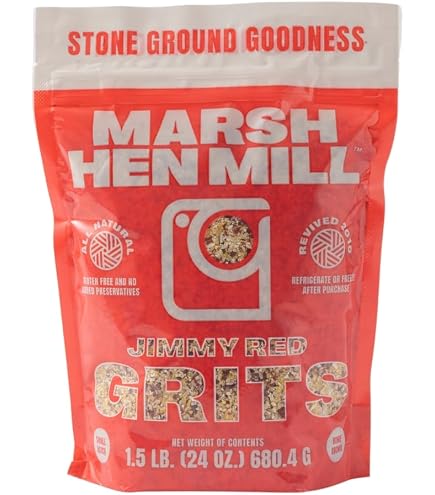 Julia's Pantry Moss Water Ground White Grits – 2 Lbs – All-Natural Grain
