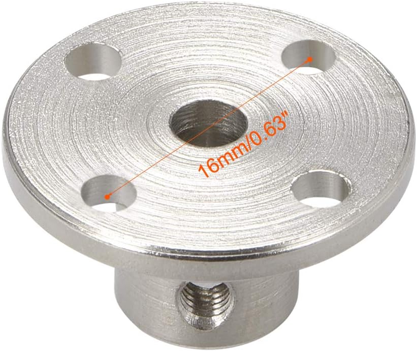 sourcing map 4mm Inner Dia H12*D10 Rigid Flange Coupling Motor Guide Shaft Coupler Motor Connector for DIY Parts - Image 3