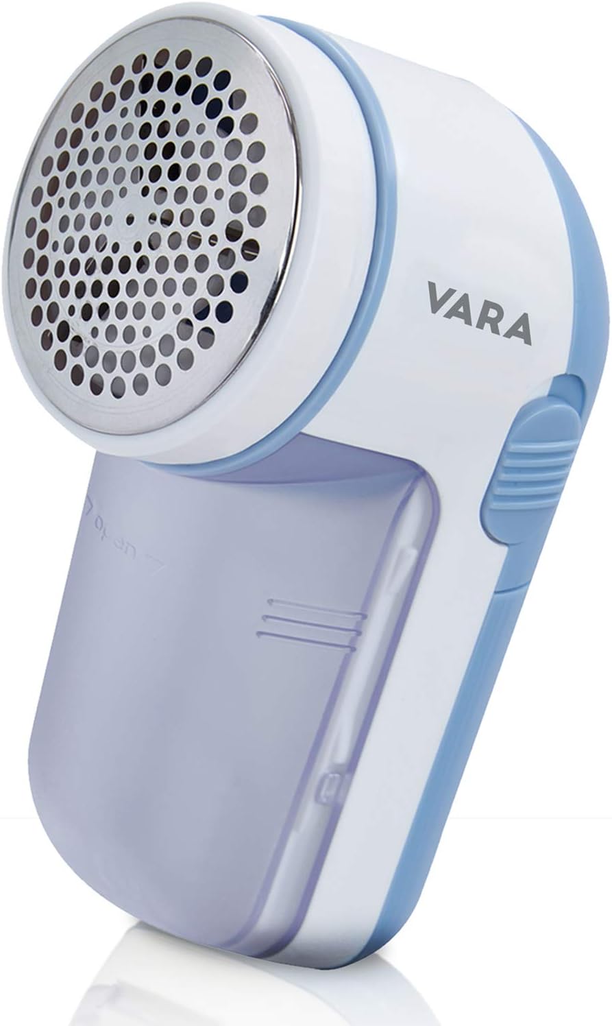 VARA Lint Shaver for textiles with replacement blades, 2 height settings, battery operated - Fuzz Shaver, Lint Remover