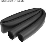 Sourcing Map Foam Tubing 50mm ID 65mm OD 1m Black Handle Grip Insulation view 2