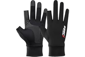 BRLIBESE Fishing Gloves Men Women UV Protection Driving Gloves UPF50+ Sun Hiking Anti-Slip Touch Screen Gloves for Kayaking, Bike, Paddling, Driving, Canoeing, Rowing